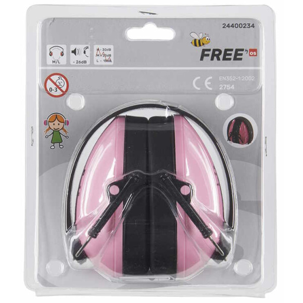 OS Kapsel Gehörschutz KIDS, pink, mit verstellbaren Bügel, 26dB, ab 3Jahre