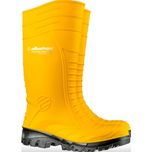 albatros PROTECTOR Plus S5 SRC Sicherheitsgummistiefel, Größe 42, Farbe: gelb