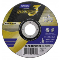 NORTON QUANTUM 3 Gewebetrennscheibe Stahl / INOX, 125x1,0x22,2mm, keramisches Schleifkorn, Industriequalität