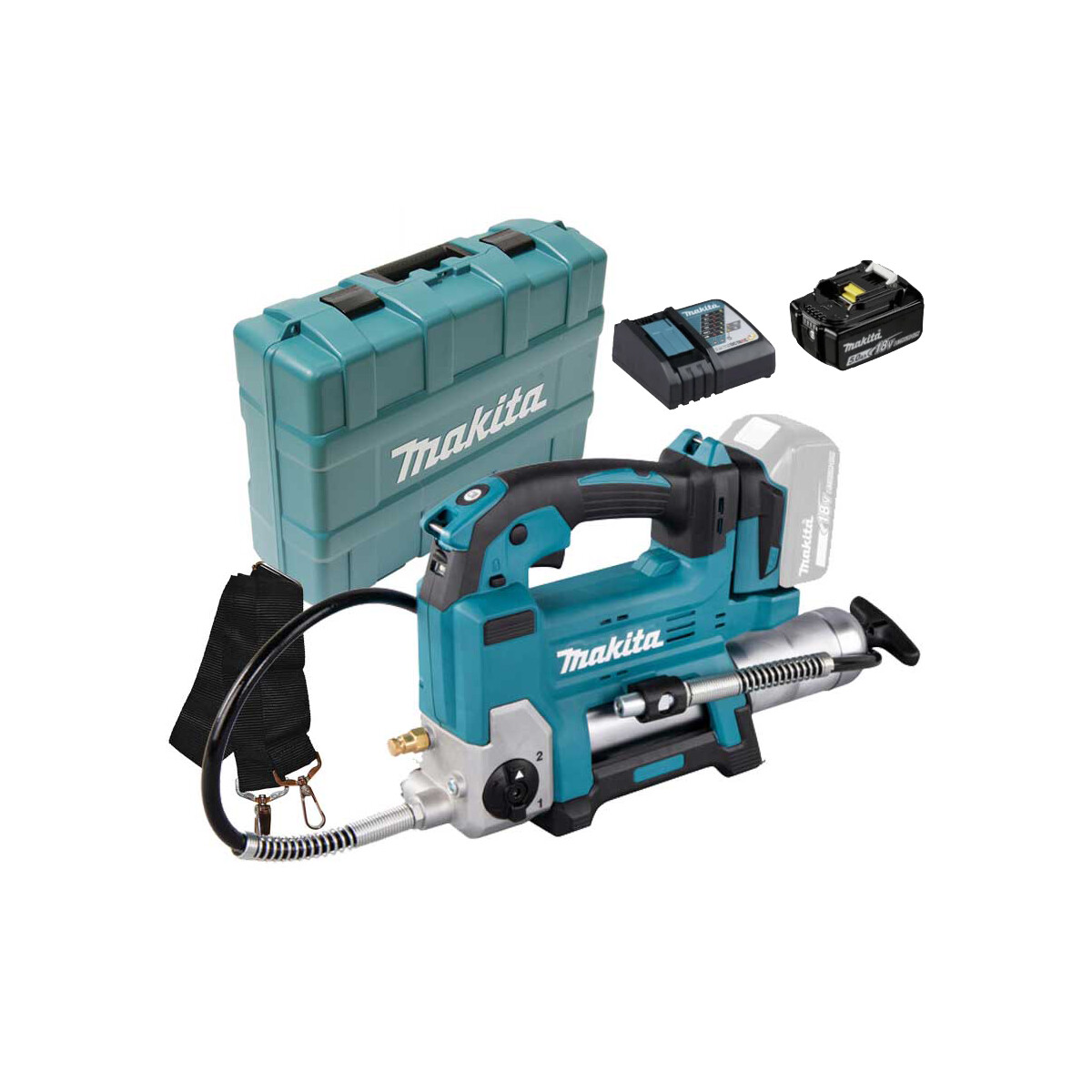 Makita DGP180RT Akku Fettpresse, Auspressdruck max....