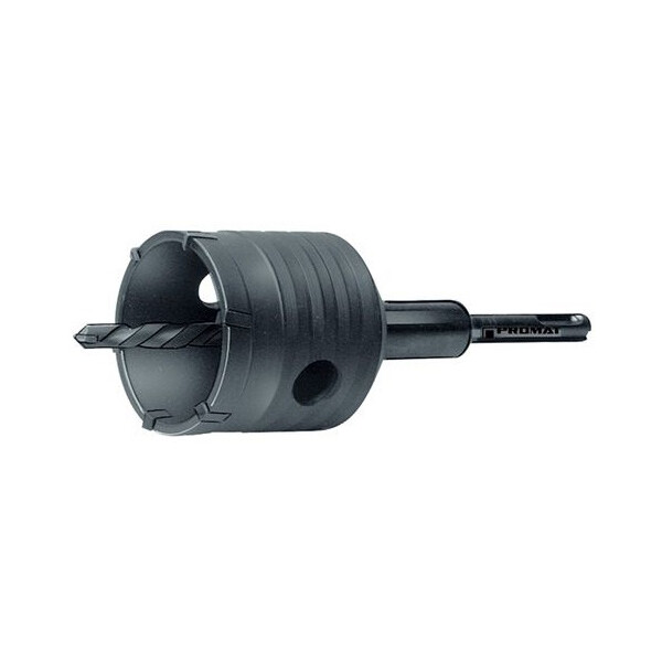 Schlagbohrkrone Nenn-D. 80 mm Gesamtlänge 180 mm für Verteilerdosen Sechskantschaft PROMAT