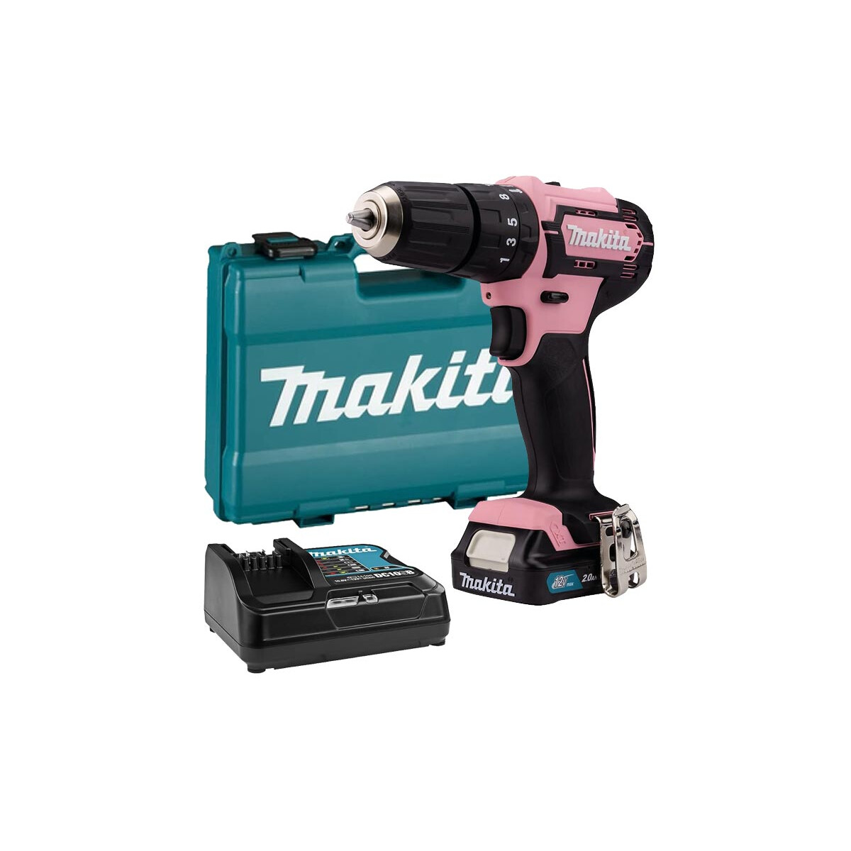 Makita HP333DSAP Akku-Schlagbohrschrauber Pink 12Vmax...