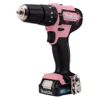 Makita HP333DSAP Akku-Schlagbohrschrauber Pink 12Vmax 30Nm, mit Akku BL1021B 12V 2Ah, Schnellladegerät DC10SB im Transportkoffer