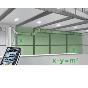 Laserliner Entfernungsmesser LaserRange-Master Gi7 Pro, Messbereich innen 0,05 bis 70m, grüne Lasertechnologie, Flächen- und Volumenfunktion, 360° Neigungssensor, Farb- LC-Display, Bluetooth im Hartkoffer