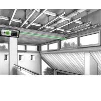 ABV Laserliner Entfernungsmesser LaserRange-Master Gi4, Messbereich innen 0,05 bis 40m, grüne Lasertechnologie, Flächen- und Volumenfunktion, 360° Neigungssensor, Farb- LC-Display im Hartkoffer