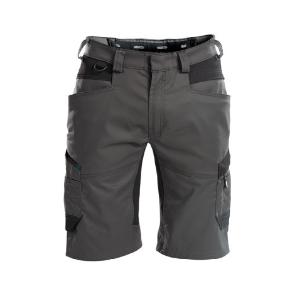 DASSY Axis, Farbe 6479 ANTHRAZITGRAU/SCHWARZ, Größe 52, Arbeitsshorts mit 4-Wege-Stretch, 65% Polyester/35% Baumwolle, 245 g/m²