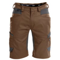 DASSY Axis, Farbe 6541 LEHMBRAUN/ANTHRAZITGRAU, Größe 52, Arbeitsshorts mit 4-Wege-Stretch, 65% Polyester/35% Baumwolle, 245 g/m²