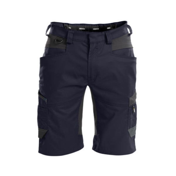 DASSY Axis, Farbe 6847 NACHTBLAU/ANTHRAZITGRAU, Größe 50, Arbeitsshorts mit 4-Wege-Stretch, 65% Polyester/35% Baumwolle, 245 g/m²