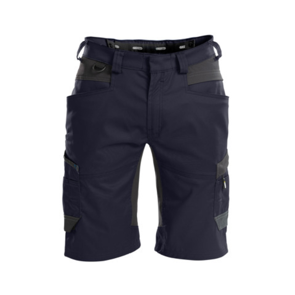 DASSY Axis, Farbe 6847 NACHTBLAU/ANTHRAZITGRAU, Größe 56, Arbeitsshorts mit 4-Wege-Stretch, 65% Polyester/35% Baumwolle, 245 g/m²