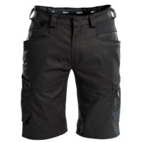 DASSY Axis, Farbe 0783 SCHWARZ, Größe 56, Arbeitsshorts mit 4-Wege-Stretch, 65% Polyester/35% Baumwolle, 245 g/m²