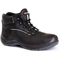 GIASCO KIEL S3 CI HI WR HRO, Sicherheitshalbschuh, Gr. 42, Farbe: schwarz, knöchelhoch, mit Membran, bis -17°C, wasserabweisendem Vollleder IDROTECH