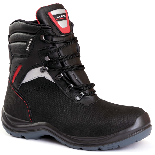 GIASCO Sicherheitsschupfstiefel QUEBEC S3 CI HI WR HRO, wadenhoch, mit Membran, bis -17°C, Farbe: schwarz, Gr. 40