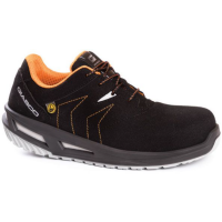 ABV GIASCO FALCON S3 SRC ESD, Sicherheitshalbschuh, Gr. 43, Farbe: schwarz, halbhoch, technisches MIRCO-tech Material, komplett metallfrei