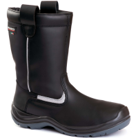 GIASCO WINTER S3 CI HI HRO SRC, Sicherheitsstiefel, Gr. 43, Farbe: schwarz, wadenhoch, WRU-wasserabweisendes Vollleder, Futter aus Filz und Pelz, komplett metallfrei, bis -30°C