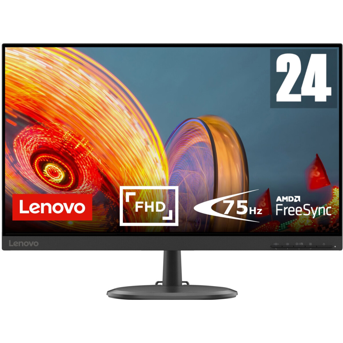 Lenovo C24-25, 24" Full-HD Monitor, 4ms, VGA/HDMI,...