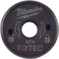 MILWAUKEE FIXTEC XL Schnellspannmutter M14, für alle Winkelschleifer, werkzeugloser Scheibenwechsel 4932464610