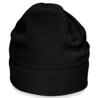 Beechfield Mütze Suprafleece® Summit Hat, 100% Polyester, Farbe: schwarz, 40°C waschbar, Größe: S/M