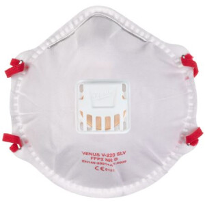 MILWAUKEE FFP2 Einweg-Atemschutzmaske mit Ventil,...