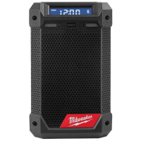 MILWAUKEE M12RCDAB+-0 Netz-/Akku-Radio mit Ladefunktion M12 und USB, Bluetooth, DAB+, AM/FM, IP-54-Schutzklasse, Sologerät