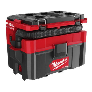 MILWAUKEE M18FPOVCL-0 FUEL Akku-Packout-Nass-/Trockensauger, 18V, 1,6m Schlauch, Lagermöglichkeit für Zubehör, Sologerät im Karton