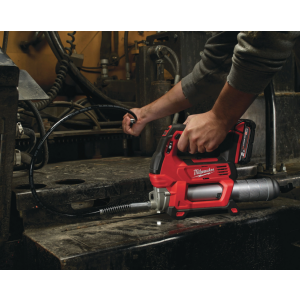 MILWAUKEE M18GG-0 Akku-Fettpresse, 18V, 690 bar max. Betriebsdruck, Direktbefüllung, Gebinde, Kartusche 400g, Sologerät