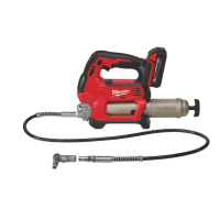 MILWAUKEE M18GG-0 Akku-Fettpresse, 18V, 690 bar max. Betriebsdruck, Direktbefüllung, Gebinde, Kartusche 400g, Sologerät