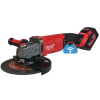 MILWAUKEE M18ONEFLAG230XPDB-0C FUEL Akku-Winkelschleifer 18V, 230mm, ONE-KEY, FIXTEX-Schnellwechselsystem, AVS-Seitenhandgriff, Sologerät in Transportkoffer