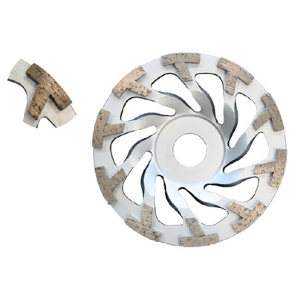 KST BETONKÖNIG Profi Diamant-Topfschleifer 125 x 22,2mm, doppelreihig, Segmenthöhe 5mm, T Segmentierung, Beton, Mauerwerk, Ziegel, Estrich, Fliesenkleber