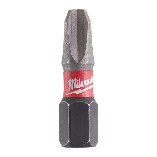 YY MILWAUKEE Schrauberbit SHOCKWAVE schlagfest PH3 / 25 mm, VPE 2 Stück
