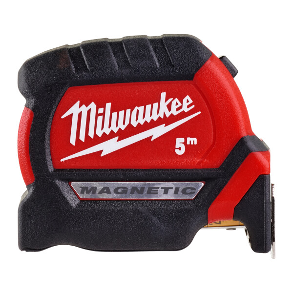 MILWAUKEE Premium-Bandmaß 5 m magnetisch, 27 mm breites Band