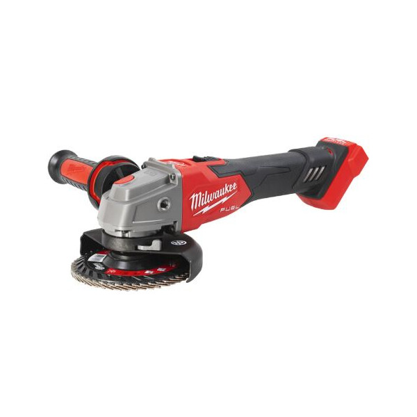 MILWAUKEE M18FSAGV125XB-0X Akku-Winkelschleifer, 18V, 125mm, 5-stufig, RAPIDSTOP™, Anti-Vibrations-Seitenhandgriff, Sologerät in HD-Box