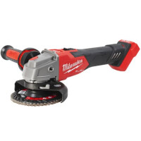 MILWAUKEE M18FSAGV125XB-0X Akku-Winkelschleifer, 18V, 125mm, 5-stufig, RAPIDSTOP™, Anti-Vibrations-Seitenhandgriff, Sologerät in HD-Box