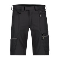 DASSY Sparx, Farbe0783 SCHWARZ, Größe 50, Stretch-Arbeitsshorts (Super Flex), 62% Polyamid/29% Baumwolle/9% Elasthan +/-210g/m6