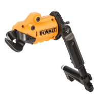 DeWALT Blechschere mit 1/4" Bitaufnahme, schlagfest 18GA, Schnitte bis 1,3mm in Metall, 360° drehbarer Kopf