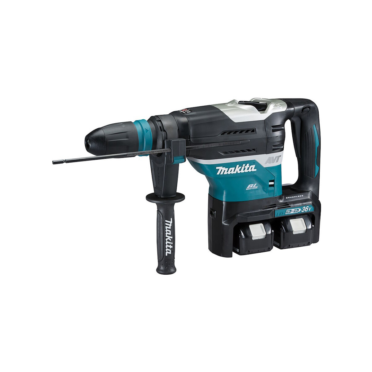 Makita DHR400ZKU Akkukombihammer, SDS-MAX, 2x18V, 8,0J,...