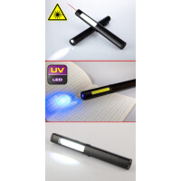 KS Tools COB Inspektionslampe 350Lumen mit UV-Spot LED und Laserpointer, Art.Nr. 150.4400
