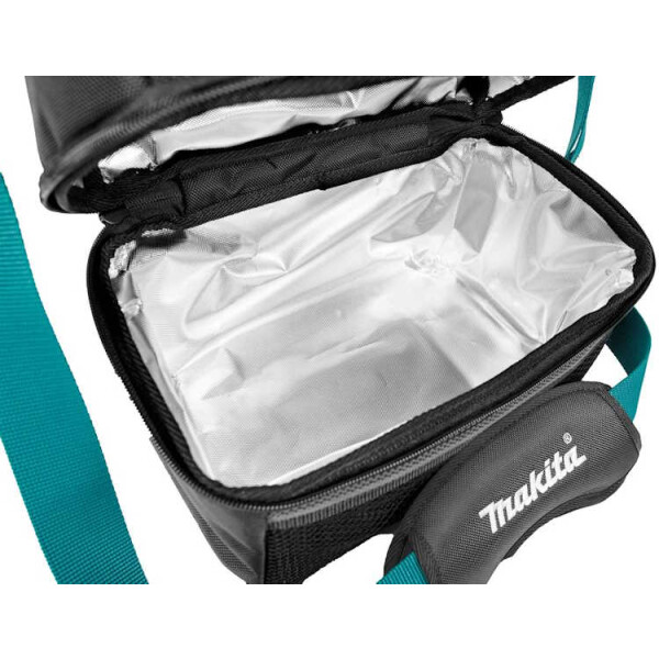 Makita E-15590 Lunchtasche Plus, mit Reißverschluss, 8,5 L, Isolierfolie, Wasserdicht,, Makita Logo