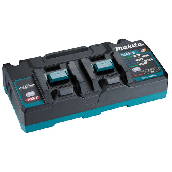 Makita DC40RB Doppel-Akku-Schnelladegerät 40V max. für zwei Akkus