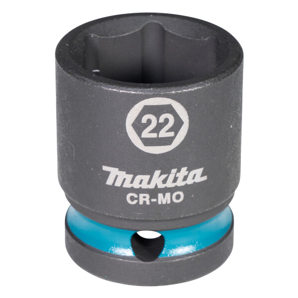 Makita E-16184 Impact Black Kraft-Steckschlüssel 1/2" SW 22, Ausführung kurz, Länge 38mm