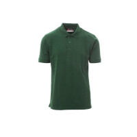 PAYPER VENICE PRO Poloshirt, grün, Gr. M, kurzärmelig, Knopfleiste Ton-in-Ton, Piquet, 52% recyceltes Polyester, 48% Baumwolle, 210g/m²