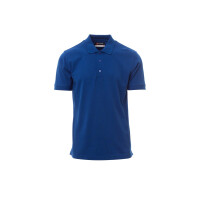 PAYPER VENICE PRO Poloshirt, königsblau, Gr. L, kurzärmelig, Knopfleiste Ton-in-Ton, Piquet, 52% recyceltes Polyester, 48% Baumwolle, 210g/m²