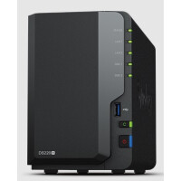 Synology DiskStation DS224+, Intel Celeron J4125, 2x RJ-45 1GbE LAN-Port,  2x USB 3.2 Gen 1-Port