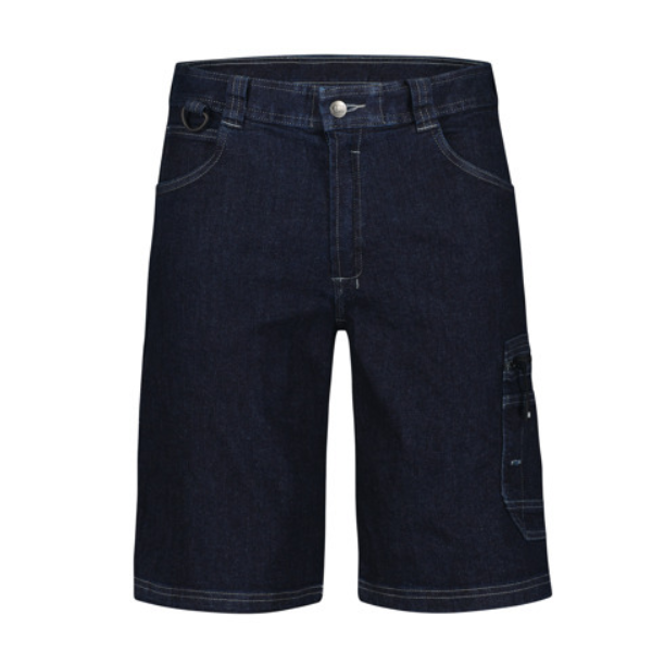 DASSY Tokyo, Farbe 0261 JEANSBLAU, Größe 48, Jeans-Arbeitsshorts mit 4-Wege-Stretch, 89,5% Baumwolle / 10,5% Elasthan, 320 g/m²
