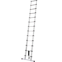 Teleskopleiter FORTIS Aluminium 13 Sprossen, eingefahrene Höhe 0,91m, Arbeitshöhe 3,81m, max. Gesamtbelastung 150 kg