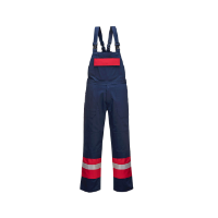 Portwest FR57 Bizflame Plus Latzhose Größe L, Farbe marine,99% Baumwolle, 1% Kohlefaser 350g
