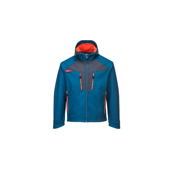 Portwest DX474 DX4 Softshell Jacke (3L) Größe L, Farbe metro Blau,92% Polyester, 8% Elastan Ripstop laminiert auf 100% Polyester Micro Fleece