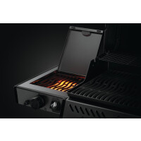 NAPOLEON Freestyle 365-DSIB Gasgrill, 3 Edelstahl-Hauptbrenner und zusätzlicher Sizzle Zone-Seitenbrenner,  Grillfläche 51 x 45cm, Gewicht: 50kg, langlebige Aluguss-Grillkammer, emaillierte Gusseisen-Grillroste, integriertes Thermometer, Tür