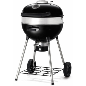 NAPOLEON PRO22K-LEG-3 Profi Holzkohle Kugelgrill, Grillfläche: Ø57cm, 3-fach höhenverstellbarer Gusseisen-Grillrost, Gewicht: 27kg, Präzision-Lüftungsventilsystem aus Edelstahl, optionaler Einsatz eines Drehspießes möglich, Deckelgriff mit Hitzeschild