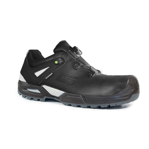 GIASCO STELVIO NEW S7S FO CI HRO SC SR, Sicherheitshalbschuh, Gr. 45, Farbe: schwarz/grau, halbhoch, wasserabweisendes Vollleder mit Membran, Schnellverschluss CLICK-OPEN, kälteisoliert  bis -17°C