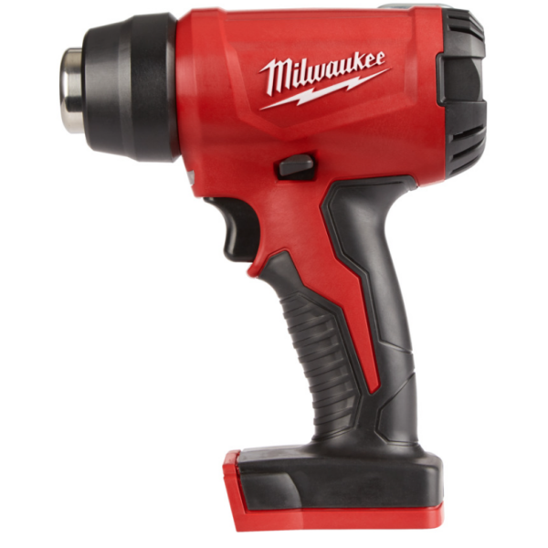 MILWAUKEE M18BHG-0 Akku-Heißluftgebläse, 18V, bis zu 470°, erreicht Einsatztemperatur in 6 Sekunden, Sologerät im Karton